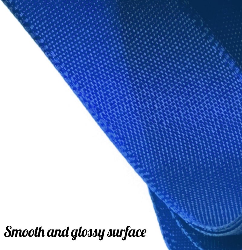 Flezoo 25 Yards Blue Satin Ribbon 1 1/2inch, Single Face Polyester Silk Fabric Hair String Ribbon for Craft, Flower Bouquets, Gift Wrapping, Wedding, Bow Making and Valentines Decoration - Image 3